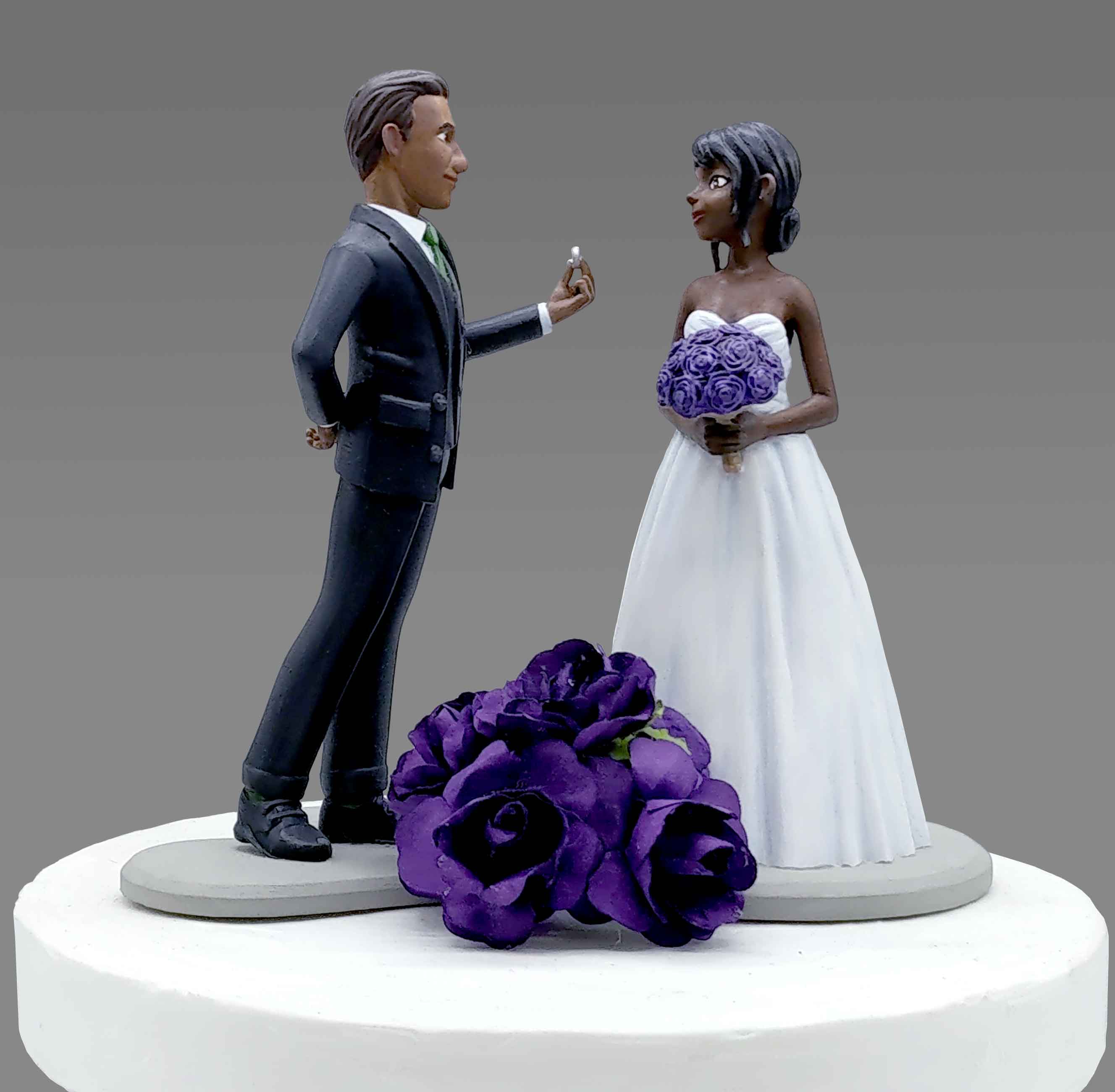 Custom Cake Topper Bride And Groom Figures