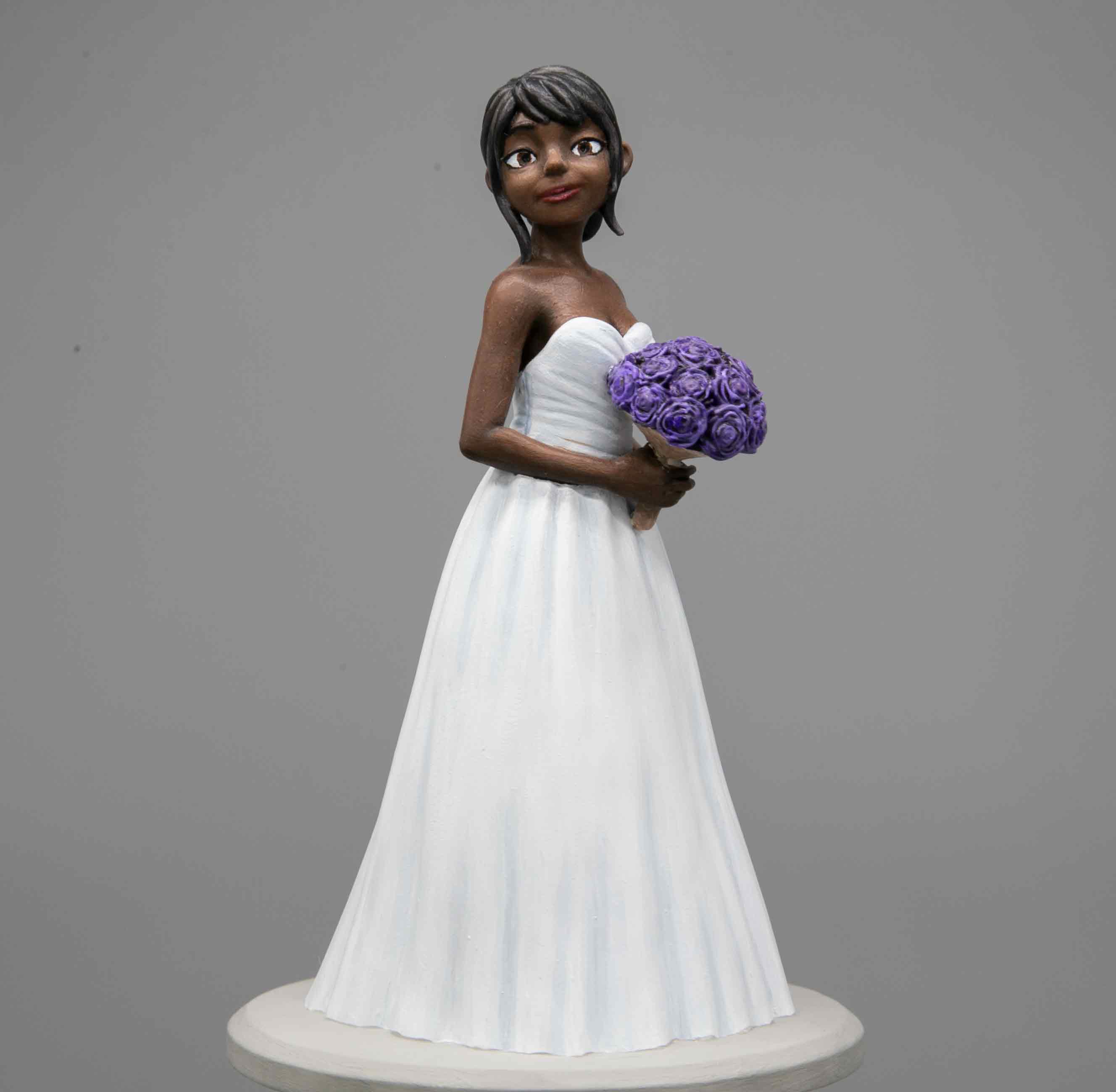 Custom Cake Topper Bride Figure