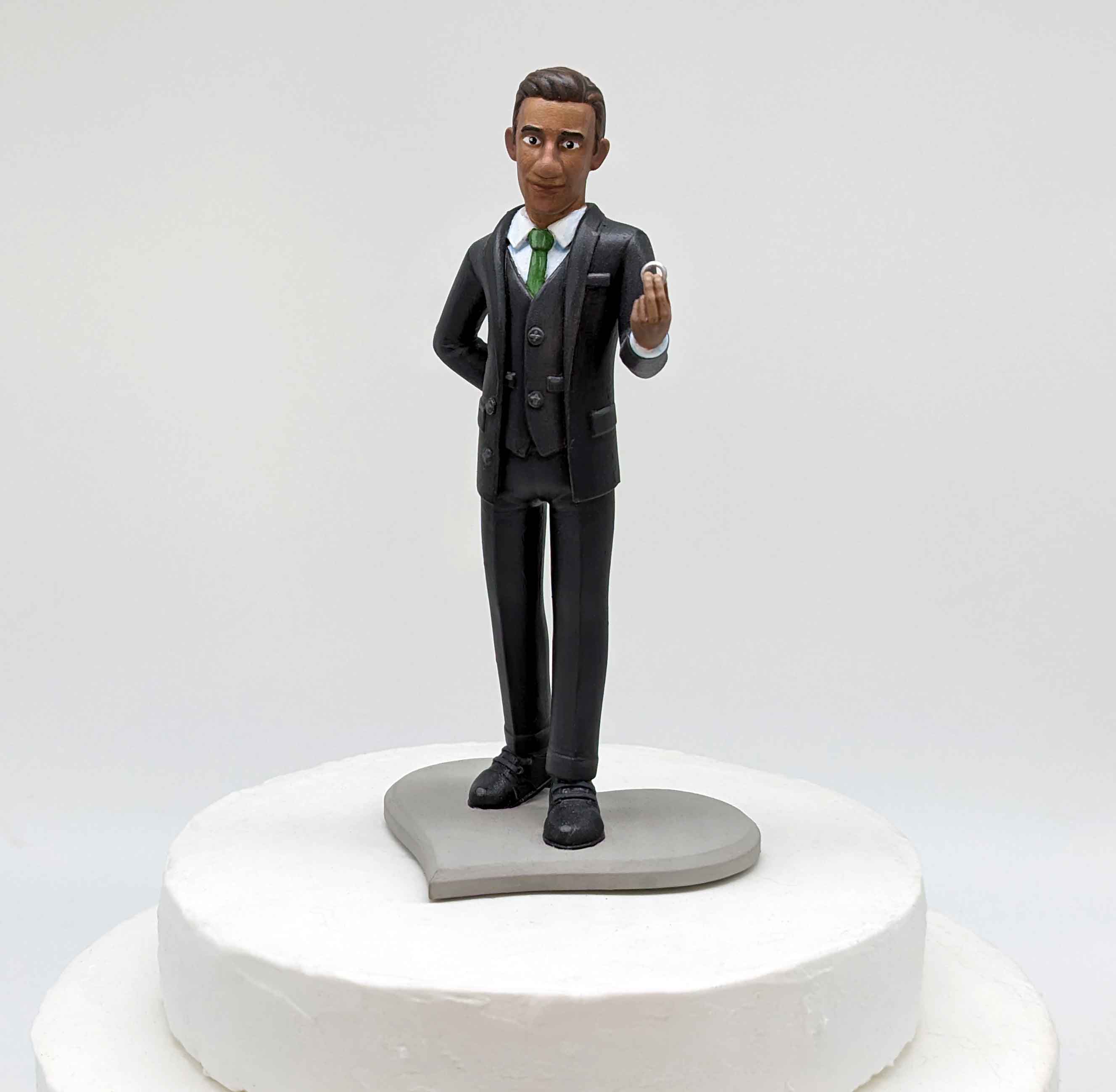 Custom Cake Topper Groom Figure